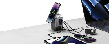 Логотрейд pекламные продукты картинка: Зарядное устройство Urban Vitamin Sacramento 105 Вт GAN + втягивающиеся кабели